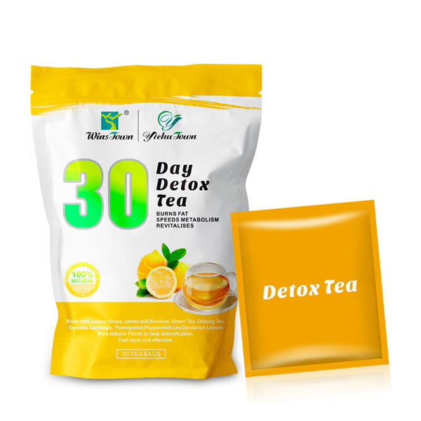 Peach Flavor Detox Fit Slim Tea 30 Days Weight Loss Tea Lemon Flavor