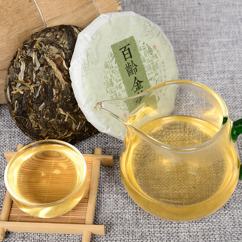 Pu-erh Tea Raw Tea Cake Bai Ling Golden Bud Raw Tea 100g Pu-erh Cake Tea