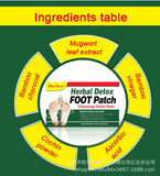 Detox Slimming Wormwood Bamboo Charcoal Foot Patch Herbal Detox Foot Patch 30pad