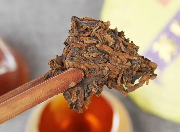Qizi Cake Tea Yunnan Tea King Golden Cake Ripe Puerh Compressed Cake 357g