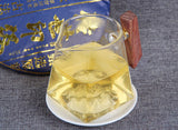 357g Old Tree Puerh Raw Tea Cake Menghai Black Tea 头春茶年传世印级 古树普洱茶生茶勐海黑茶密香