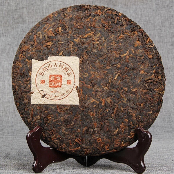 Menghai Pu'er Brown Mountain Palace Pu'er 357g Cooked Old Tree Tea Cake