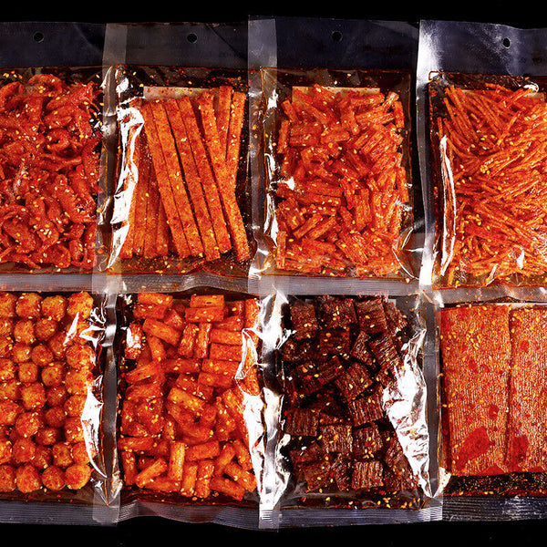 Retro Childhood Spicy Strips Sticks Chips Spicy Snack Pack