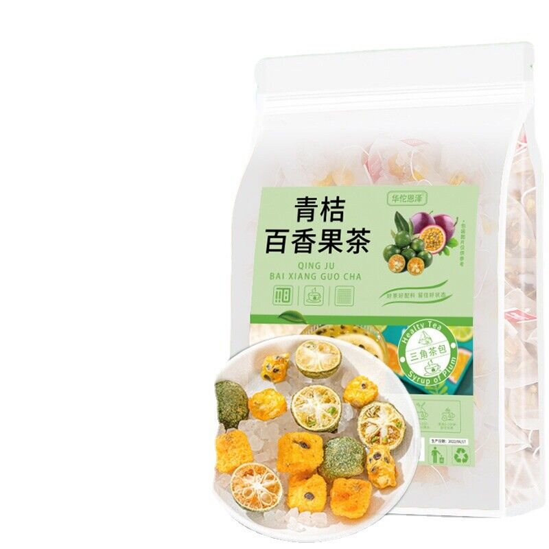 Green orange passion fruit tea 200g summer vitamin C kumquat cold brew fruit tea Secondary image
