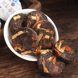 500g Chenpi Puerh Tea Menghai Puerh Ripe Small Tea Cake Aged Chenpi Tin Organic