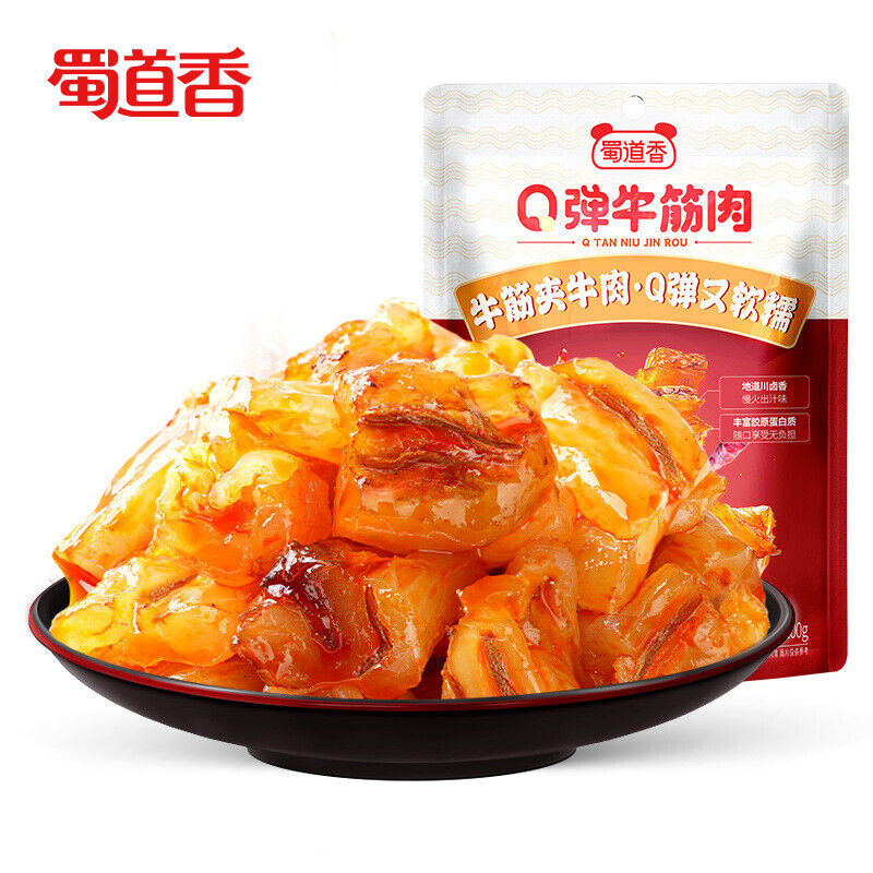 Q Beef Tendon Pork 100g Weicher und dehnbarer Snack Rindfleischsehne