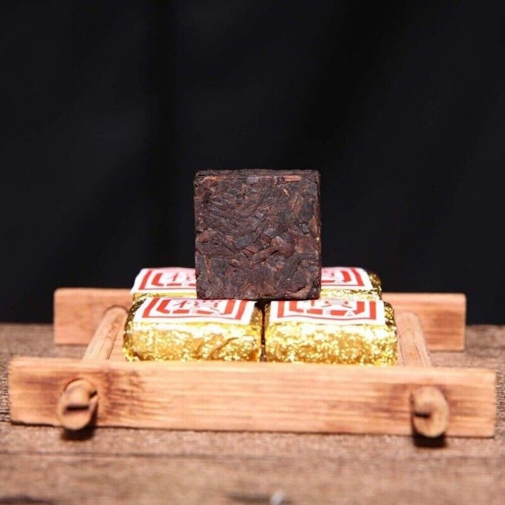 Organic Yunnan Cooked Pu-erh Brick Tea 50g-500g Bohai Square Mini Ripe Puer Bulk