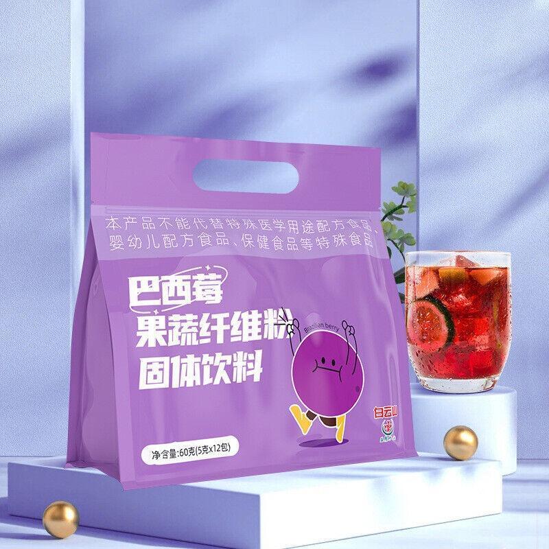 Anthocyanin dietary fiber Acai berry fruit and vegetable powder meal replacement