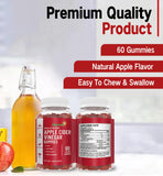 Vitamin B12 Apple Cider Vinegar Gummies Detox Boost 60 Vegan Capsules