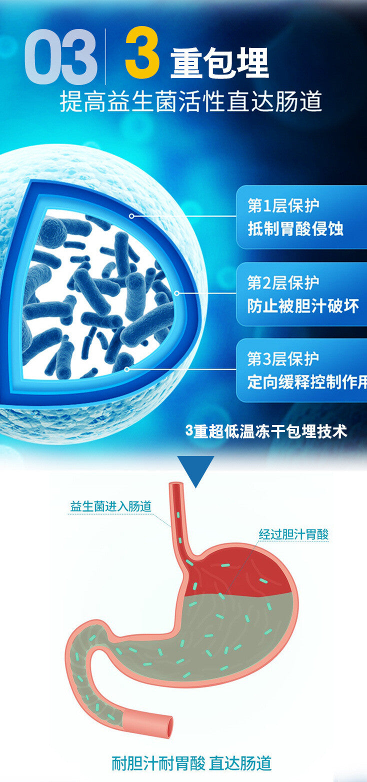 ZhenYan Probiotic Lyophilized Powder Strain Live Bacteria 60g