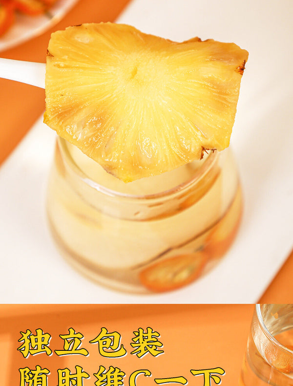 Independent Bags for Throat Dryness Relief Fruit Tea with Kumquat Pineapple Pear