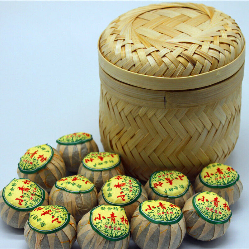 Small Green Mandarin Pu-Erh Ripe Tea Top Royal Golden 250g Bud Tea Slimming Tea
