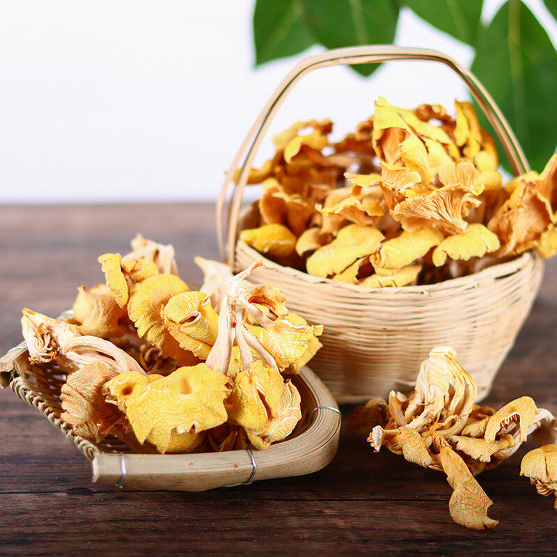 Yunnan Specialty Chanterelles Dried Yellow Silk Mushrooms Edible Mushrooms 80G