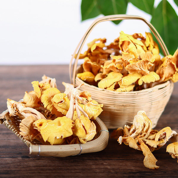 Yunnan Specialty Chanterelles Dried Yellow Silk Mushrooms Edible Mushrooms 80G