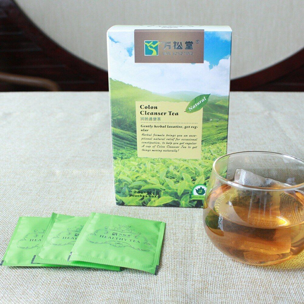 20茶包中国瘦身洗肠茶 Zhong Guo Shou Shen Xi Chang Cha 健康保健草本减肥茶 20茶包中國瘦身洗腸茶健康保健草本