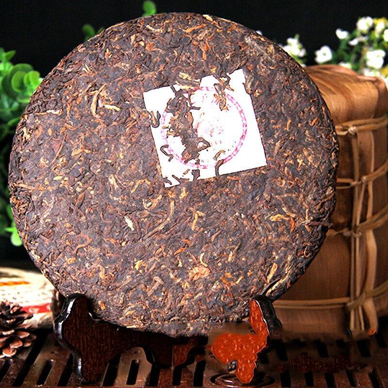 Shu Puerh Ripe Puerh with Golden Buds,2011 Menghai Puerh Hand-made Tea 375g