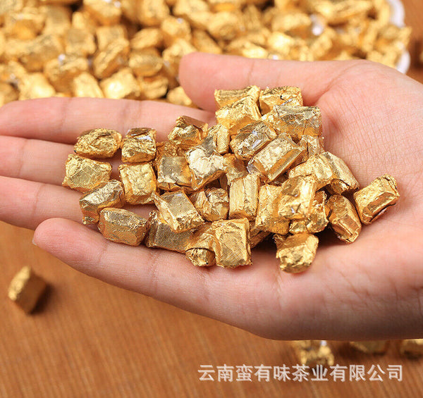 500g Long Yin Puerh Tea Cream Aged Puerh Ripe Tea Instant Tea Square Tea Cream