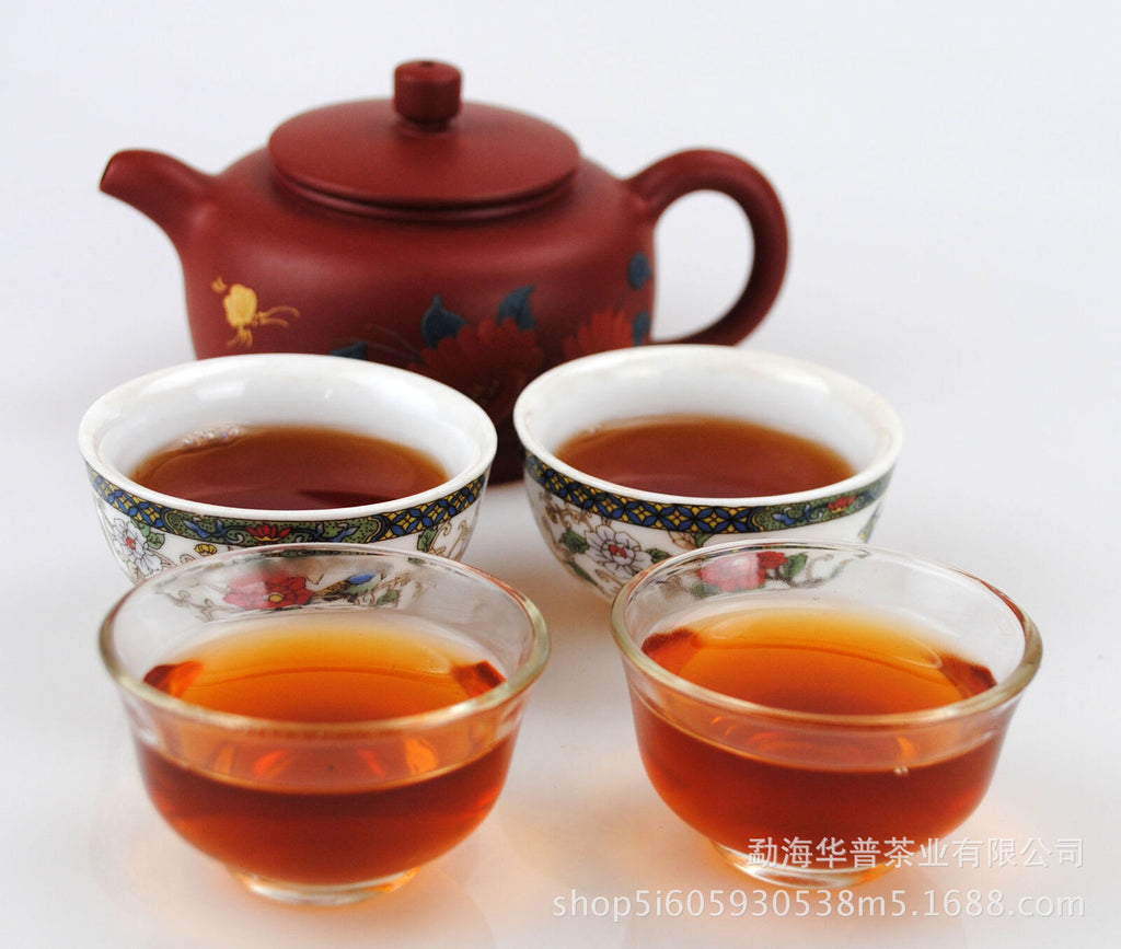 Old Banzhang Ancient Tree Fermented  Puerh Tea CakePuerh Ripe Tea Cake 357g