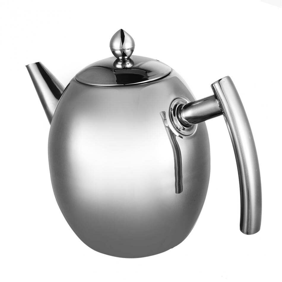 Durable Stainless Steel Teapot Coffee Pot Teaset Kettle Filter Infuser Drinkware