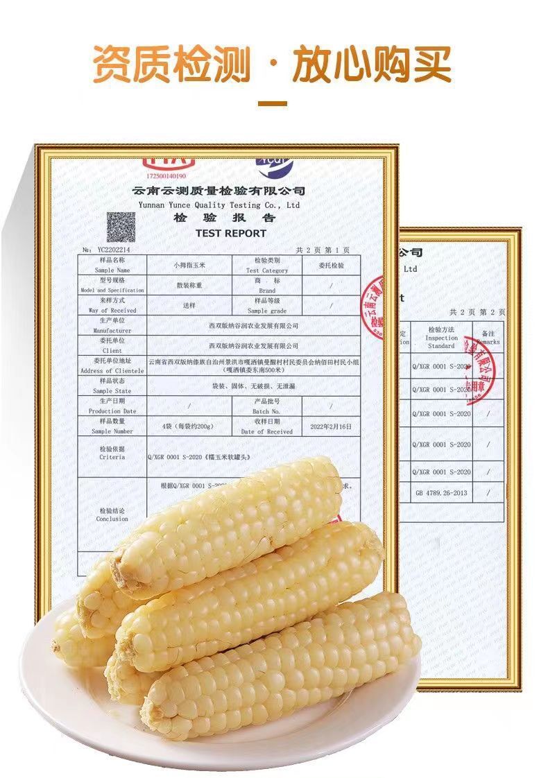 Yunnan Xishuangbanna Dried Corn Snacks – Sweet & Glutinous, Vacuum Packed Fresh