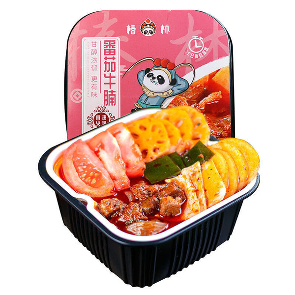 Chunlin Self Heating Hot Pot Beef Tripe Vegetables Fish Balls Fast Hot Pot 400g
