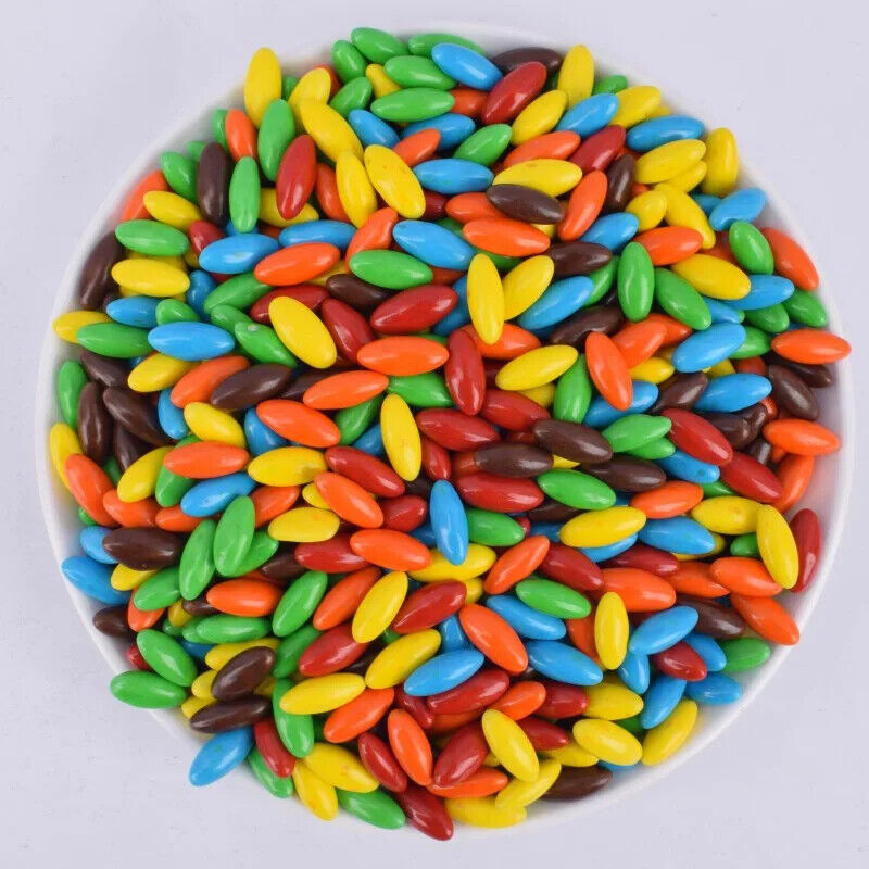 Olive Shaped Chocolate Beans Chocolate Colored Chocolate Candies