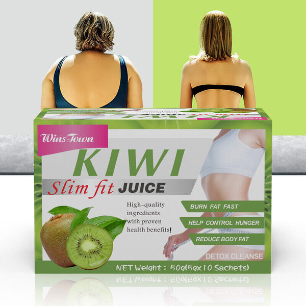 Kiwi Instant Fit Fruit Juice Flat Tummy Weight Loss Beauty Detox Powder 5g*10bag