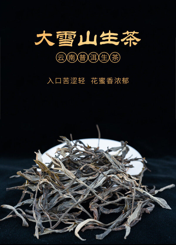 500g Daxue Mountain First Spring Old-growth Loose Tea Puerh Raw Tea Wooden Case