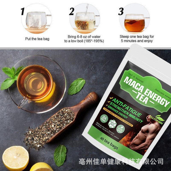 40 Tea Bags Refreshing and Healthy Latest Natural Maca Energy Man Tea