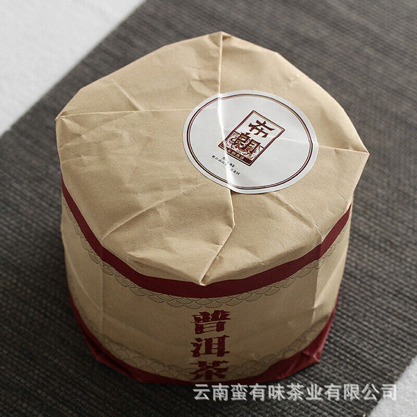 Yunnan Pu'er Tea Big Tree Old Tree Tea 100g Brown Ripe Cake (Chong)