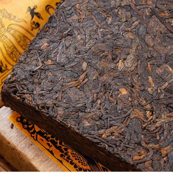Yiwu Ripe Tea Brick 500g Yunnan Pu'er Tea Brick Healthy Drink