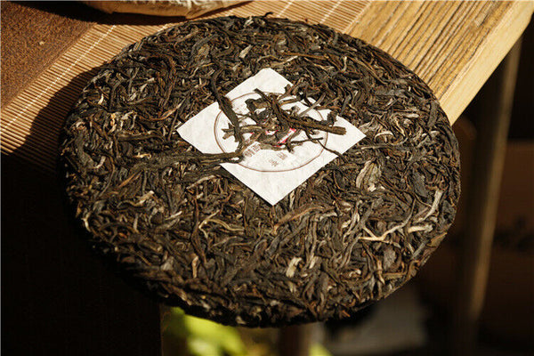 357g Pu-erh Raw Tea Old Panzhang Brown Mountain Yunnan Seven Cakes Hand Pressed