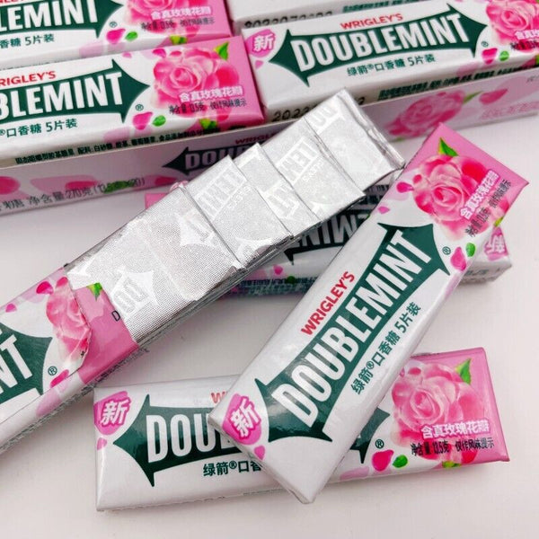 Rose Mint DOUBLEMINT Kaugummi 5pcs x 20 Portable Pack für frischen Atem