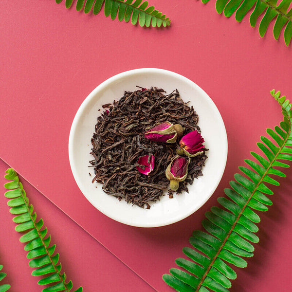 Rose Black Tea Dried Rose Petals Ceylon Black Tea Flower Blend Tea Bags