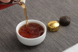 500g Pu-erh Tea Aged Pu-erh Ripe Tea Glutinous Aroma Small Golden Tuo (RX)