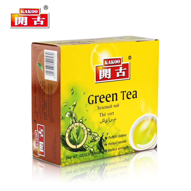 Double Piece 100 Premium Green Tea Double Chamber Bag Tea 220g Main image