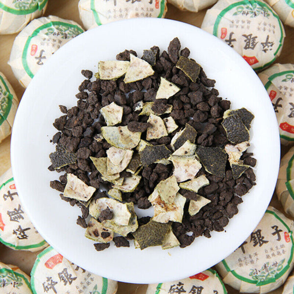 Little Green Mandarine Crushed Stone Tea Pu'er Tee Mandarine Peel Puerh Tee 500g