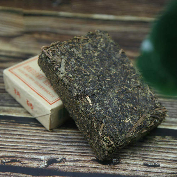 300g Premium Grade Anhua Baishaxi Golden Flower Dark Tea Fu Brick