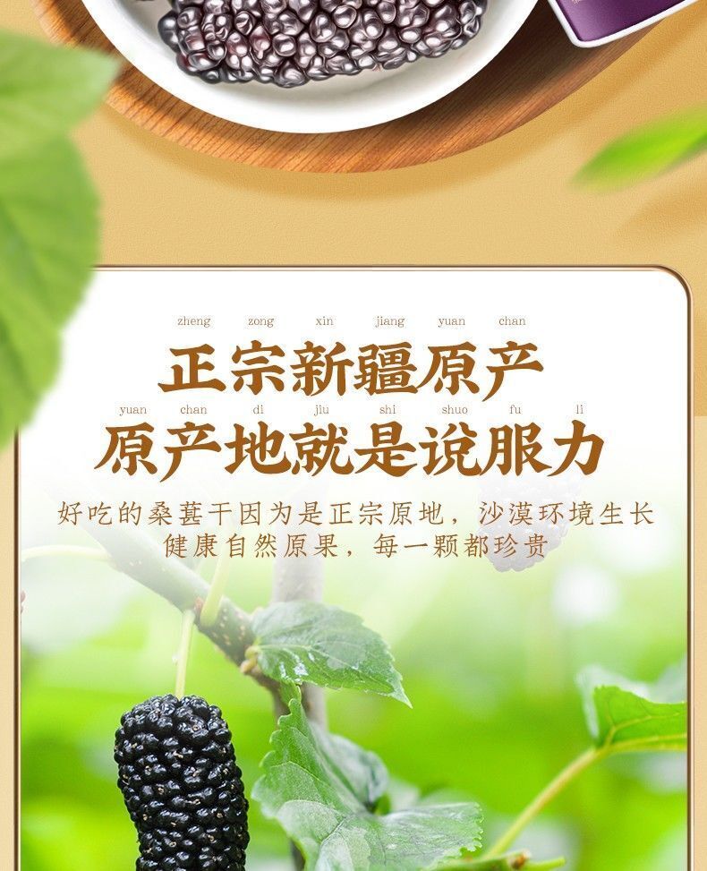 Selected Dried Mulberry Large Fruit Sand-free No-wash Mulberry Health Tea 500g