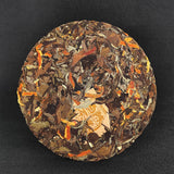 357g Chen Pi White Tea 2022 Yunnan White Tea Large Leaf Tea Cake 陈皮白茶 白茶柑普