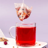 5 Red Herbal Tea Pyramid Bags Dates Beans Rice Mulberry Goji Wellness Blend