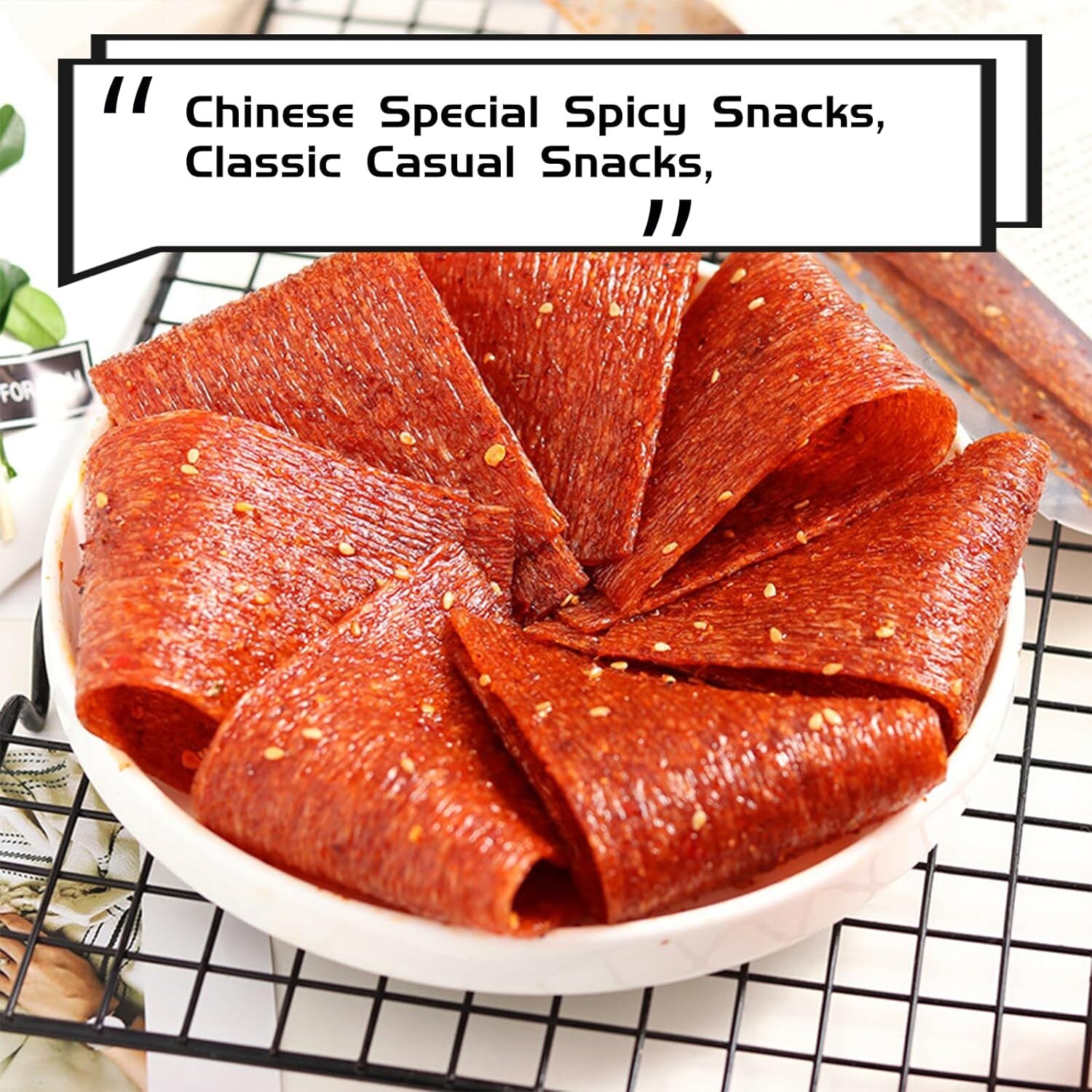 Spicy Strip Small Gluten Latiao Snack Food - Chinese Special Vegan Spicy Flavour
