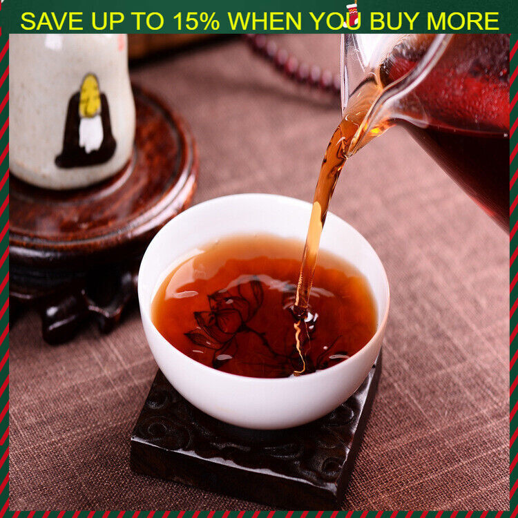 Top Grade Puer Tea Ripe Yunnan Qizi Cake Organic Old Tree Pu-erh Tea Cooked 357g
