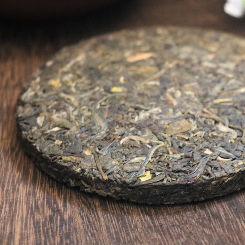 [Luck, Wealth, Longevity and Happiness] Puerh Raw Tea Pressed Cake Tea 100G