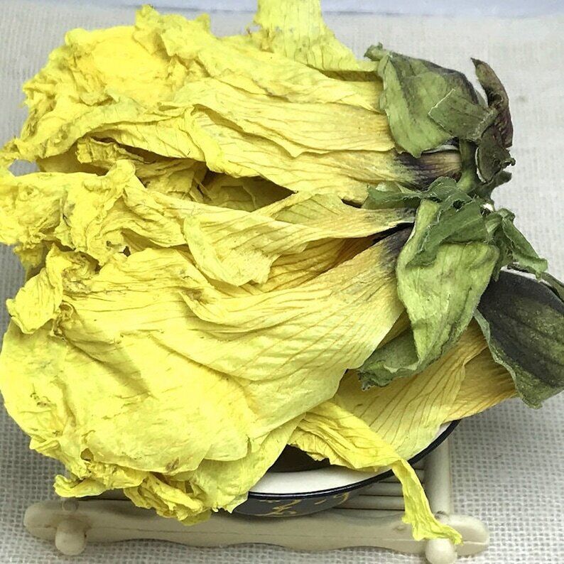 Dried Abelmoschus Manihot Abelmoschi Corolla Flos Corolla of Abelmoschus Manihot Main image