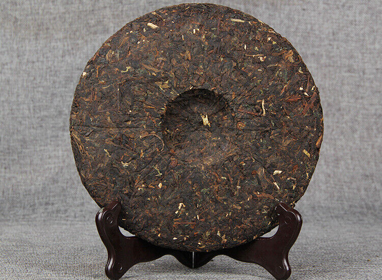 357g Yunnan Pu'er Ripe Tea Cake 糯香普洱茶熟茶勐海七子饼糯米香普洱茶饼 357g
