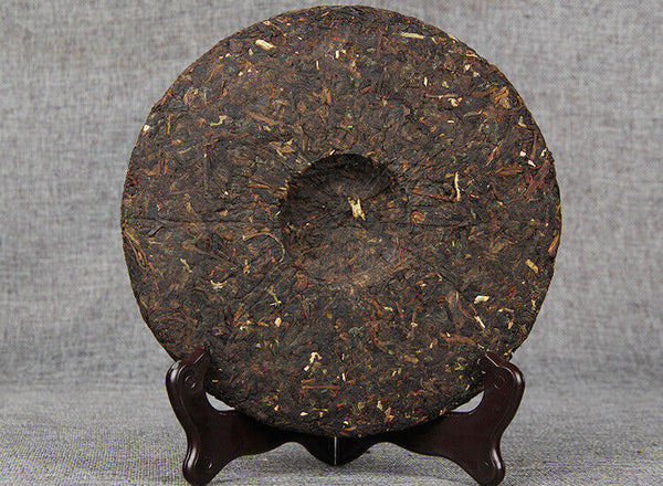 357g Yunnan Pu'er Ripe Tea Cake 糯香普洱茶熟茶勐海七子饼糯米香普洱茶饼 357g