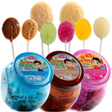 60 Pieces Lollipops Childhood Candy Gift Pack Snack 不二家棒棒糖60支童年糖果大礼包零食小吃小超市圣诞糖果