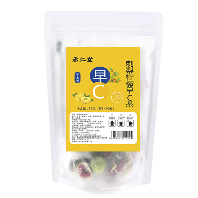 Fruit tea beautiful VC white lemon prickly pear good night tea health tea bag
