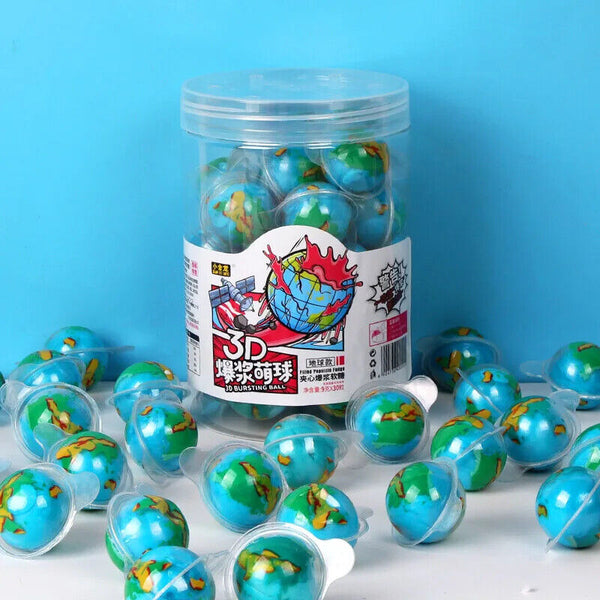 Funny Spherical Gum Eyeball Gummy Candy 30pcs Fruit Flavored 3D Gummy Ball Candy